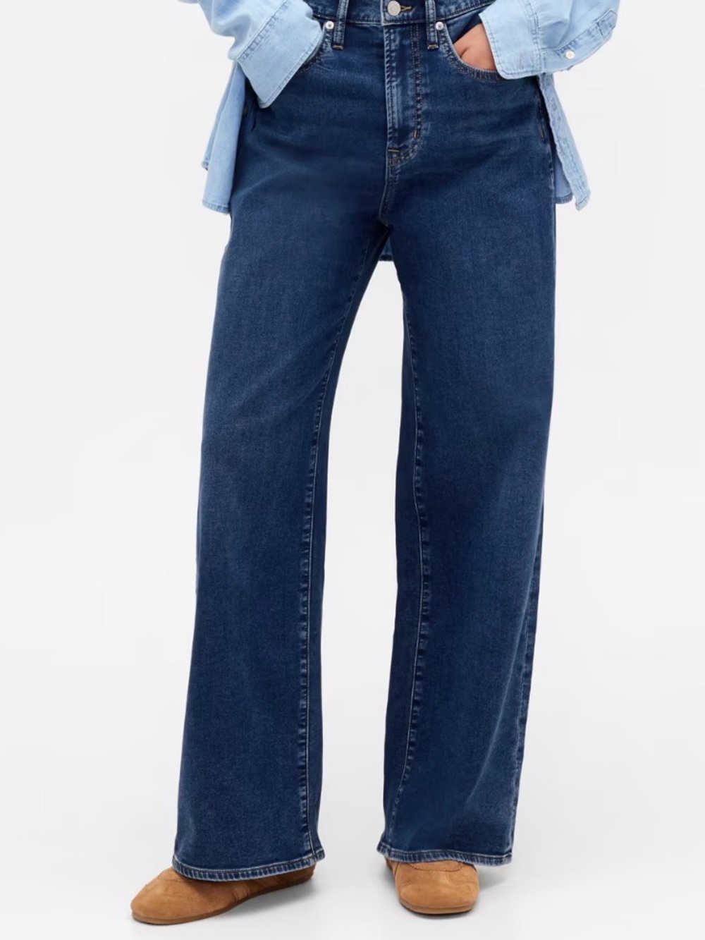 Gap High Rise Wide-Leg Sweatpant Jeans 8/29 nwot